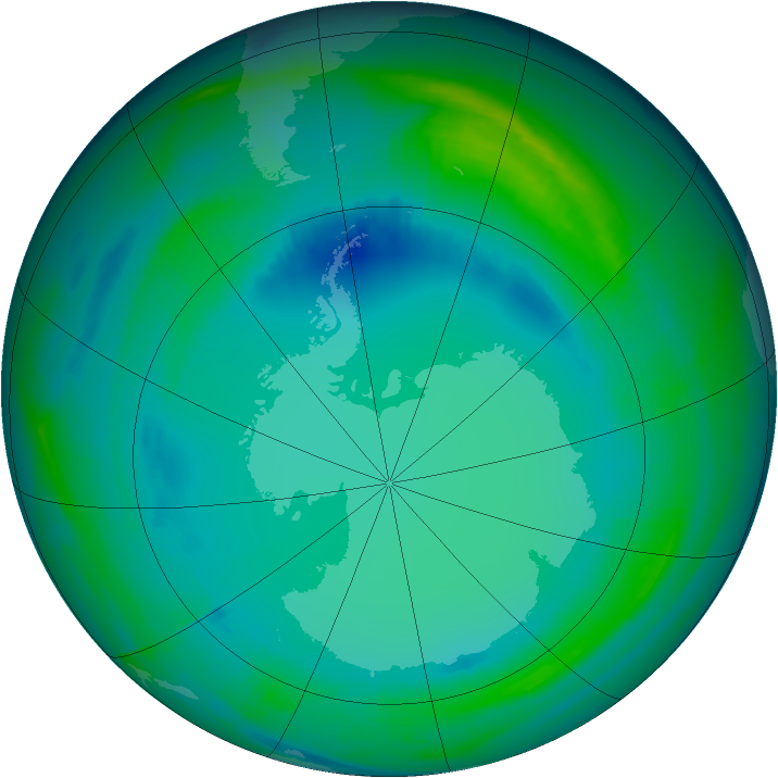 Ozone Map 1999-07-28